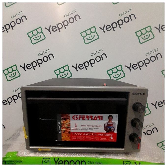 [ComeNuovo] G3 Ferrari G10152 Rosto' 37 Forno Elettrico Multifunzione Ventilato Libera installazione 1500W 37 Litri 5 Programmi 51,7 cm Nero - Grigio