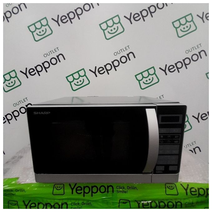 [ComeNuovo] Sharp R‑642INW - Forno a microonde combinato, 20 L, 800 W, Classe A, Funzioni: microonde, grill al quarzo 1 000 W, 11 livelli di potenza, 8 programmi automatici, display touch, timer 95 min, avvio rapido +1', piatto rotante Ø 25,5 cm, colore a