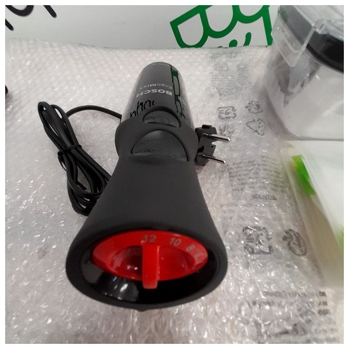 [ComeNuovo] Bosch MS6CB61V1 - Frullatore a immersione 1000 W, 12 velocita', accessorio bicchiere graduato 0,6 L, lama in acciaio inox, Nero-Antracite