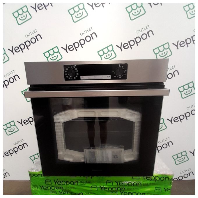 [ComeNuovo] Hisense BI64223PX - Forno da incasso elettrico multifunzione, 77 L, Classe A+, pirolitico, 13 funzioni di cottura, 3 programmi con vapore, Acciaio inox
