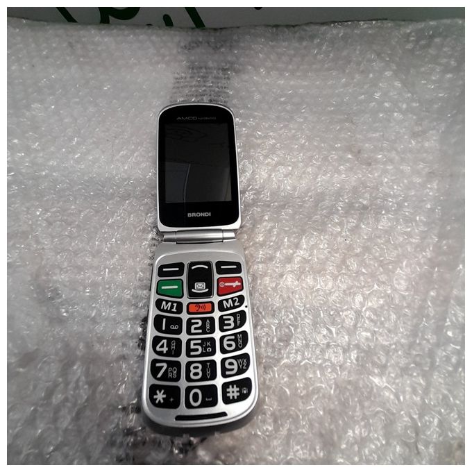 [ComeNuovo] Brondi amico supervoice telefono cellulare per anziani dual sim tasto sos amplificazione nero