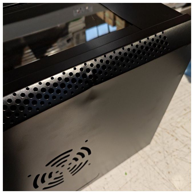 [ComeNuovo] Link Armadio Rack 19'' 6u Link Serie Light Colore Nero con Porta Vetro (Axpxl) 300x400x530mm Ripiano Incluso