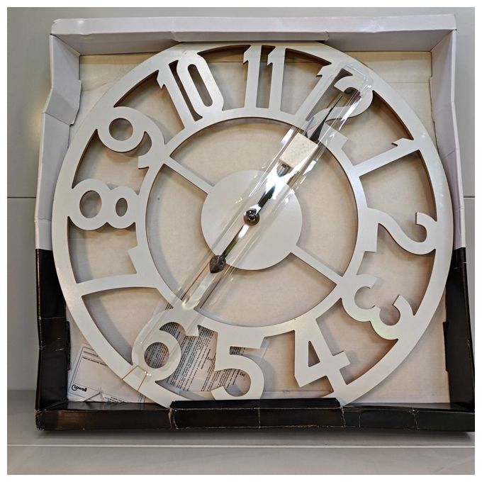 [ComeNuovo] Lowell Orologio da Parete Trendy Argento Sterling