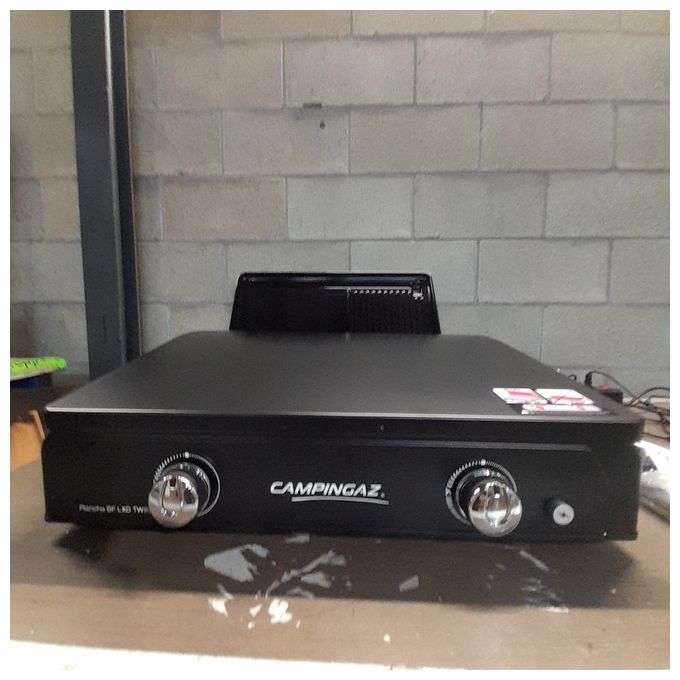 [ComeNuovo] Campingaz Piastra a Gas Blue Flame LXD Twin 2 Fuochi per Campeggio e Outdoor