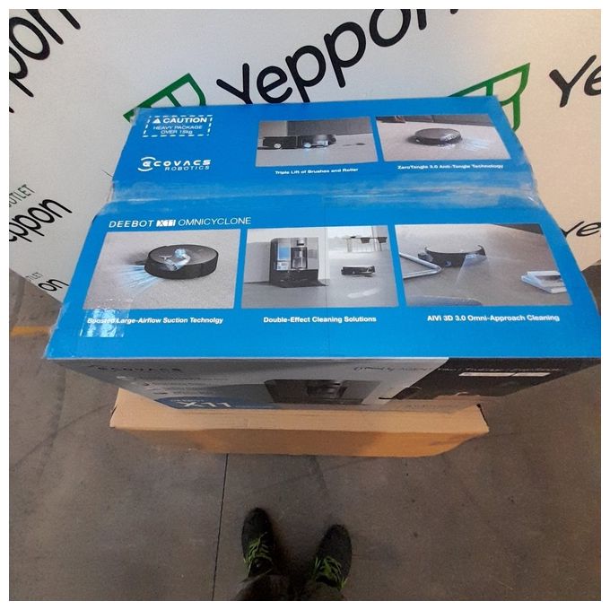 [ComeNuovo] Ecovacs Deebot X11 Omni Cyclone Robot Aspirapolvere e Lavapavimenti Nero