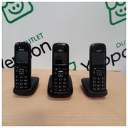 [ComeNuovo] Gigaset AS690 Trio Tris Cordless Display 2'' Vivavoce Rubrica Nero