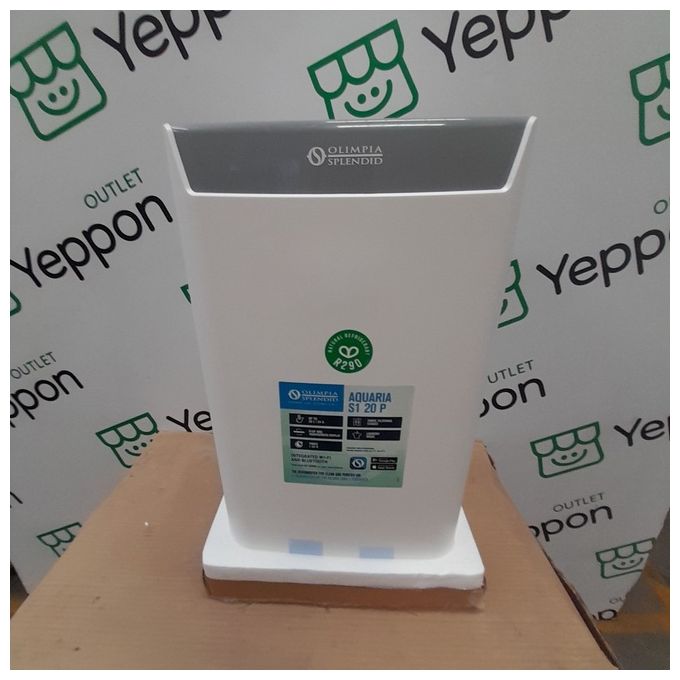[ComeNuovo] Olimpia Splendid 02064 Aquaria S1 20 P Deumidificatore 20 L-24h 90 m³ Tripla Filtrazione HEPA Wi-Fi 38 dB colore Bianco