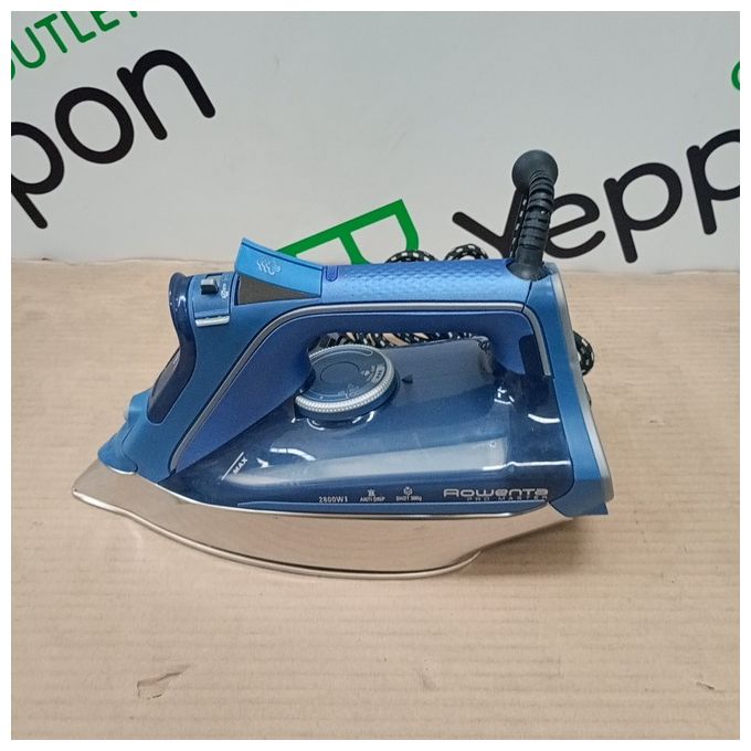 [ComeNuovo] Rowenta DW8215 PRO MASTER Ferro da Stiro a Vapore 2800 W 45 g-min colpo vapore 200 g-min piastra Microsteam 400 colore Blu