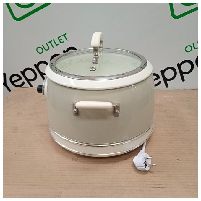 [ComeNuovo] Ariete 2904 Vintage Cuociriso Elettrico e Slow Cooker 3.5 L 700 W 5 programmi ciotola ceramica colore Beige