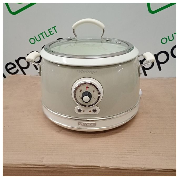 [ComeNuovo] Ariete 2904 Vintage Cuociriso Elettrico e Slow Cooker 3.5 L 700 W 5 programmi ciotola ceramica colore Beige