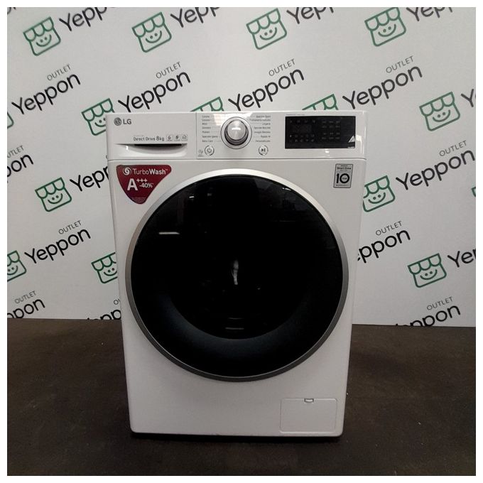 [ComeNuovo] LG F4J7TN1W Lavatrice Carica Frontale TurboWash Classe energetica A+++-40% Capacita' di carico 8 Kg Centrifuga 1400 giri Motore Inverter Direct Drive Wi-Fi