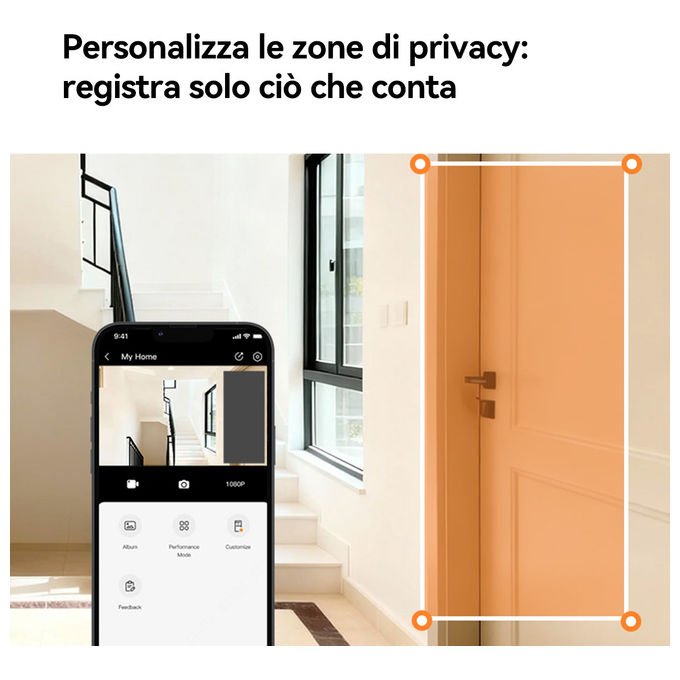 Imou VD1 Spioncino Digitale Smart 5 MP QHD schermo 4.3'' WiFi Dual Band batteria 4800 mAh rilevamento AI colore Nero