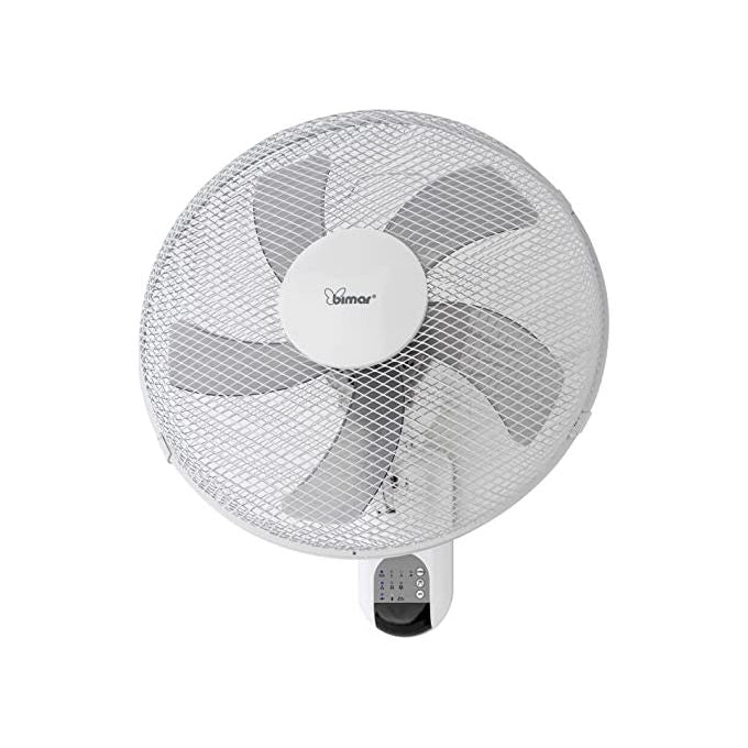 Bimar Ventilatore da Parete con Telecomando Elica 40cm per Climatizzazione e Comfort in Ambienti Domestici