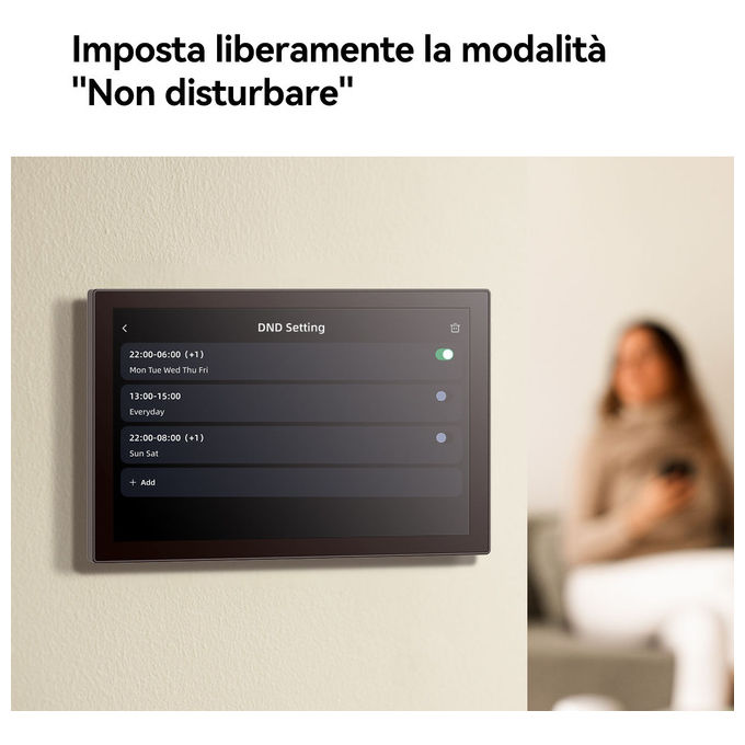 Imou VO1-5M0R-VH1-7A0S Videocitofono Smart Wi-Fi 6 Monitor 7'' Risoluzione 5MP QHD Campo Visivo 125° Audio Bidirezionale Memoria Fino a 512GB colore Nero