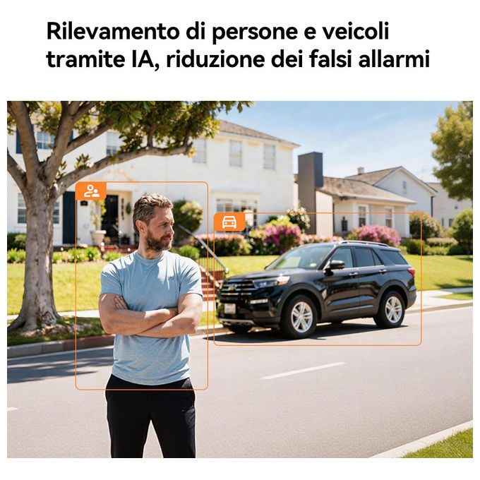 Imou VO1-5M0R-VH1-7A0S Videocitofono Smart Wi-Fi 6 Monitor 7'' Risoluzione 5MP QHD Campo Visivo 125° Audio Bidirezionale Memoria Fino a 512GB colore Nero