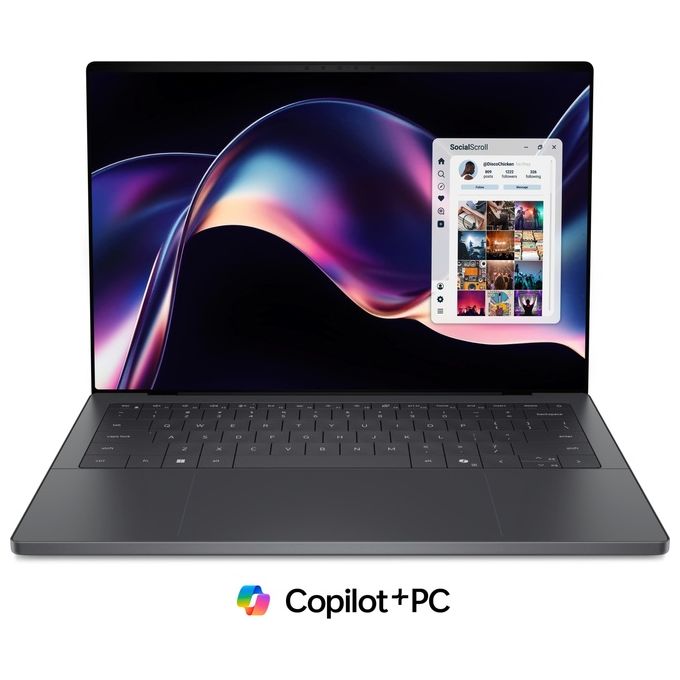 Dell VPYTN XPS 14 Computer portatile Intel Core Ultra X7 358H 32 GB LPDDR5x 1 TB SSD Touch screen 2.8K 14'' Windows 11 Pro colore Grafite