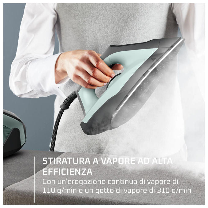 Rowenta VR5430F0 Force Pro 300 Generatore Di Vapore 2400 W 310 g-min Piastra Durilium Airglide colore Verde