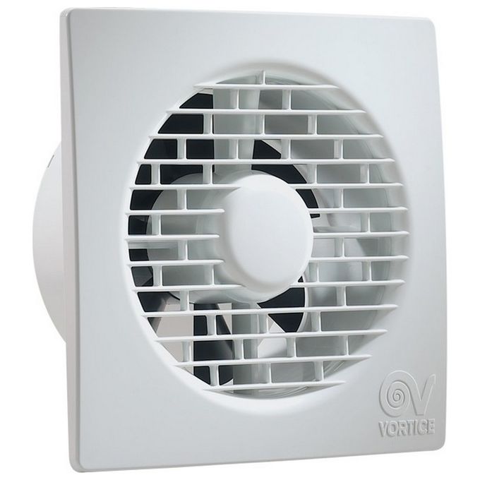 Vortice Punto Filo Monoforo 100-4 T Aspiratore Da Muro Mm.100X100 Con Timer Bianco