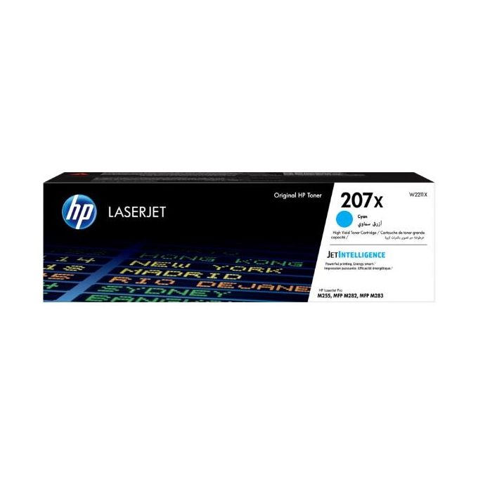 HP W2211X Toner Laser Originale Alta Capacita' 2450 Pagine Compatibile HP LaserJet Pro M255 MFP M282 M283 colore Ciano