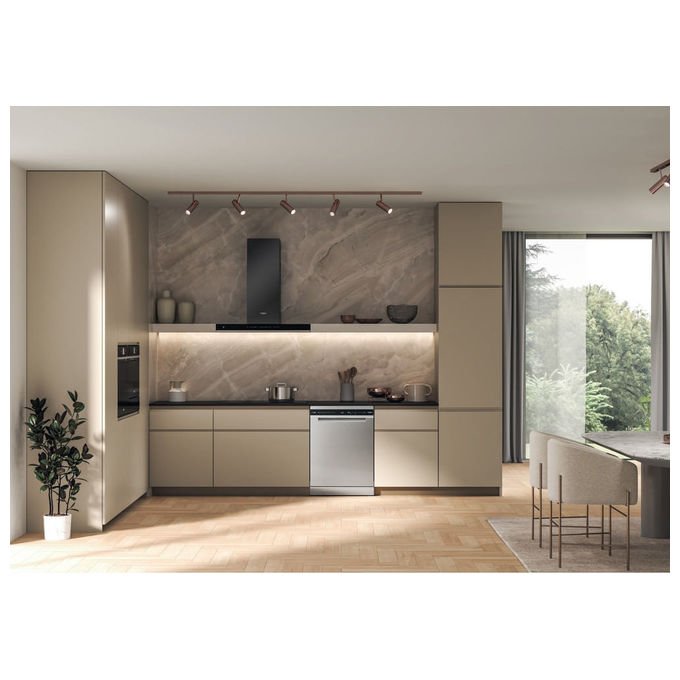 Whirlpool W8F HS61X Lavastoviglie A libera installazione 15 coperti Classe A 41 dB 8 programmi AquaStop (85x60x59 cm) colore Inox