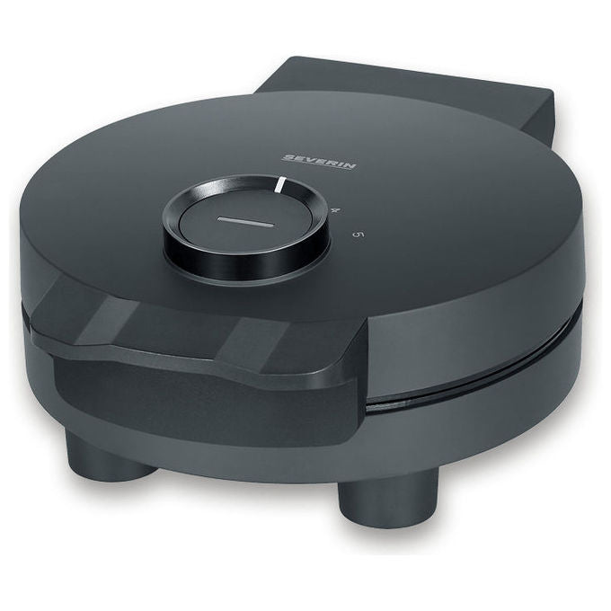 Severin WA2116 Waffeleisen Potenza 1000 W Materiale Acciaio inossidabile Regolazione Temperatura Indicatore di Prontezza Design Compatto colore Nero