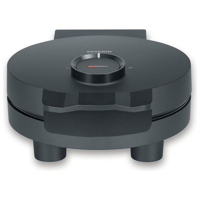 Severin WA2116 Waffeleisen Potenza 1000 W Materiale Acciaio inossidabile Regolazione Temperatura Indicatore di Prontezza Design Compatto colore Nero