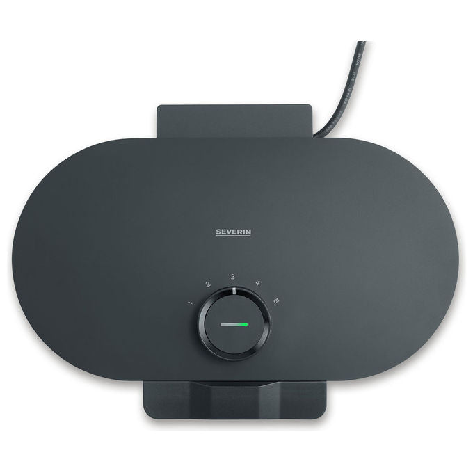 Severin WA2118 Macchina per Waffle con Potenza 1200 W e Superficie Antiaderente colore Nero