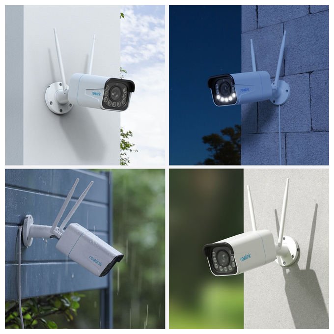 Reolink W430 Telecamera di sicurezza IP Esterno 3840 x 2160 Pixel Zoom 5x Visione Notturna a Colori Wi-Fi colore Bianco