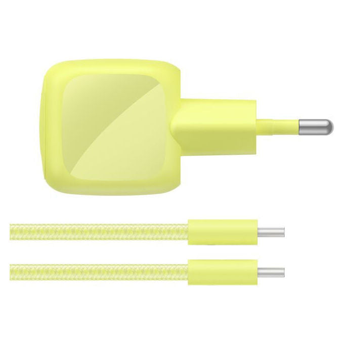 Belkin WCA008KQ2MGR-B6 BoostCharge Caricatore USB-C 30W PD con Cavo 2 m Tipo C a Tipo C colore Verde