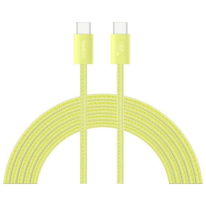Belkin WCA008KQ2MGR-B6 BoostCharge Caricatore USB-C 30W PD con Cavo 2 m Tipo C a Tipo C colore Verde