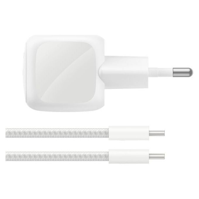 Belkin WCA008KQ2MSL-B6 BoostCharge Caricatore USB-C 30W con GaN e Cavo Intrecciato 2 m colore Indaco