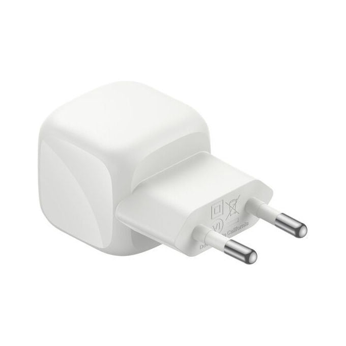 Belkin WCA008KQ2MSL-B6 BoostCharge Caricatore USB-C 30W con GaN e Cavo Intrecciato 2 m colore Indaco