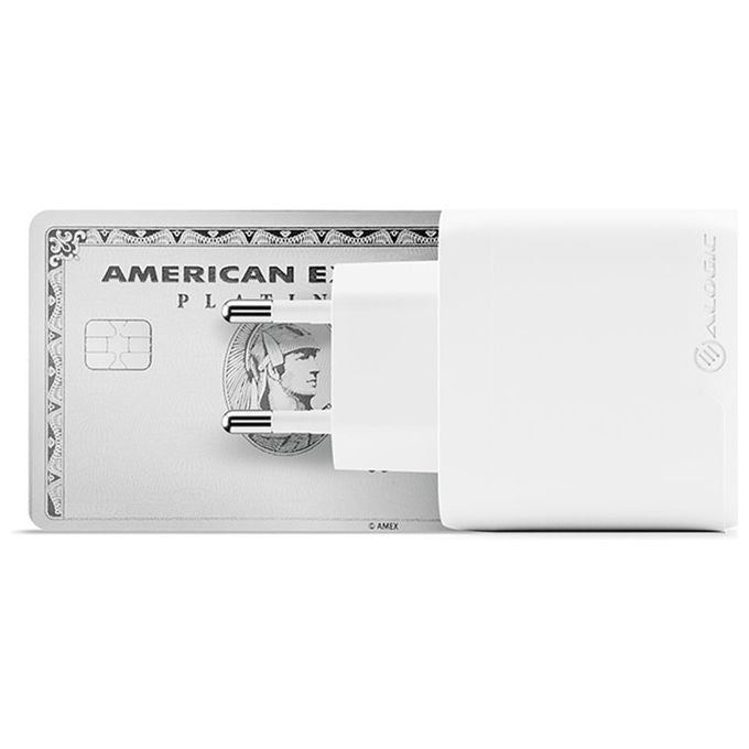 Alogic WCG1X65-EU 1X65 Caricatore 65W USB-C con Tecnologia GaN 2 m colore Bianco