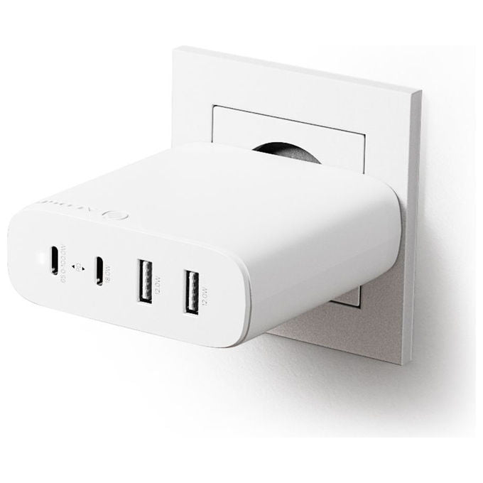 Alogic WCG4X100 EU Rapid Power Caricatore 4 Porte 100 W 2x USB C 2x USB A colore Bianco