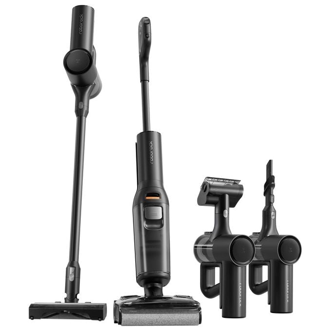 Roborock WD5M6A512-00 F25 ACE Combo Aspirapolvere Senza Fili e Lavapavimenti 5 in 1 Potenza 25000 Pa Autonomia 60 min Rumorosita' 73 dB colore Nero