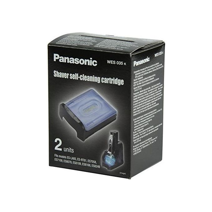 Panasonic WES035 Cartucce Per Kit Pulizia Rasoio Accessorio Rasatura Bianco