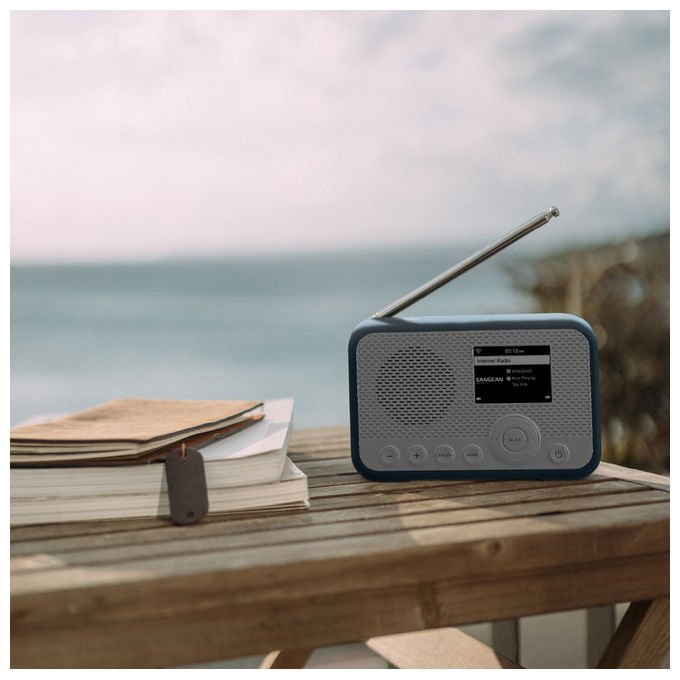 Sangean WFR-39 Portatile Radio DAB FM Internet Spotify TFT Batteria Ricaricabile 2600 mAh colore Blu Bianco