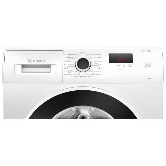 Bosch WGE03201IT Lavatrice Caricamento Frontale 8 Kg 1200 rpm Classe A Hygiene Plus (84.8x61.0x60.0 cm) colore Bianco