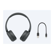 Sony Cuffie Bluetooth Wireless WH-CH520 Con Durata Fino a 50 Ore e Ricarica Rapida Design On-ear Colore Blu