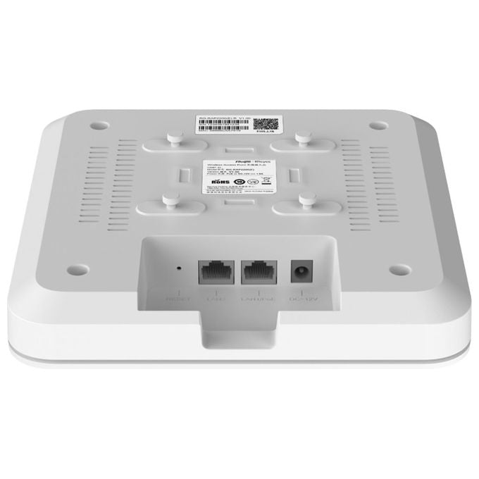 Ruijie Networks RG-RAP2200(E) REYEE Punto di accesso a soffitto Wi-Fi 5 2x2 2 porte LAN Gigabit PoE integrato 1267 Mbit-s colore Bianco