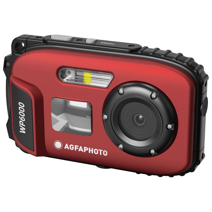 AgfaPhoto WP6000 Fotocamera digitale Impermeabile 18 MP Zoom 16x Colore Rosso