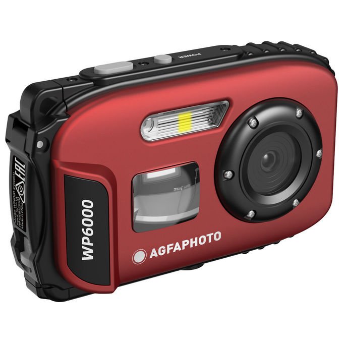 AgfaPhoto WP6000 Fotocamera digitale Impermeabile 18 MP Zoom 16x Colore Rosso