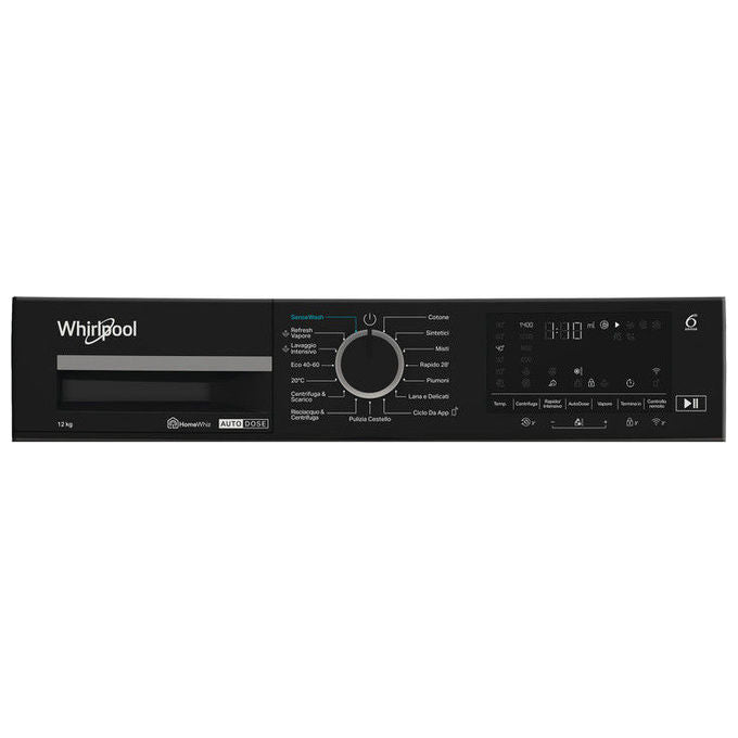 Whirlpool WPM 210G ADS IT Lavatrice Caricamento Frontale 12 Kg 1300 rpm Classe A Vapore Wi-Fi (60x63x84.5 cm) colore Grigio