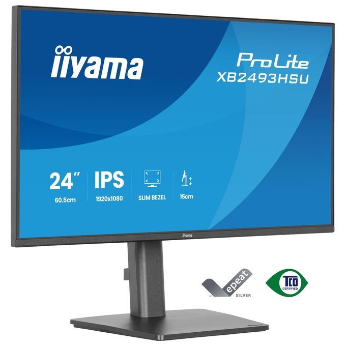 Iiyama XB2493HSU-B1 ProLite Monitor PC 60,5 cm (23.8'') Full HD 1920 x 1080 colore Nero