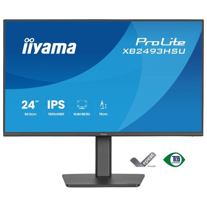 Iiyama XB2493HSU-B1 ProLite Monitor PC 60,5 cm (23.8'') Full HD 1920 x 1080 colore Nero