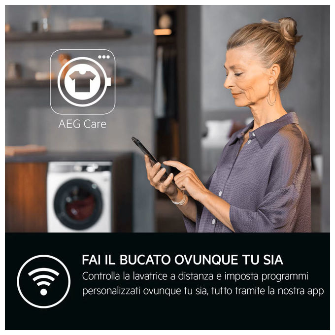 AEG XTR9HBGX510AY Asciugatrice a condensazione 10 Kg Classe A Inverter SmartDry 3DScan SensiDry Filtro EasyClean (60x85x60 cm) colore Bianco