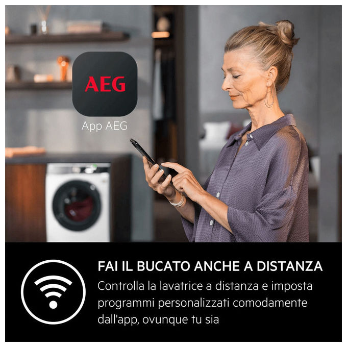 AEG XTR9HBGX510AY Asciugatrice a condensazione 10 Kg Classe A Inverter SmartDry 3DScan SensiDry Filtro EasyClean (60x85x60 cm) colore Bianco