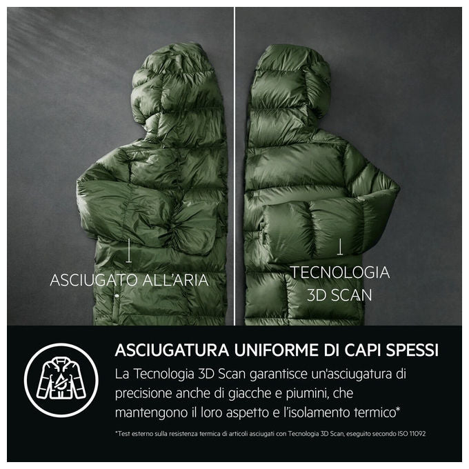 AEG XTR9HBGX510AY Asciugatrice a condensazione 10 Kg Classe A Inverter SmartDry 3DScan SensiDry Filtro EasyClean (60x85x60 cm) colore Bianco
