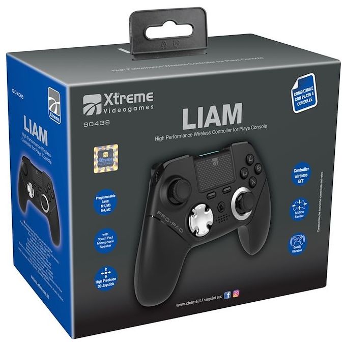 XTREME Controller Wireless Bt Liam per PlayStation 4 Gioco Immersivo senza Fili e Controllo Eccellente per PS4