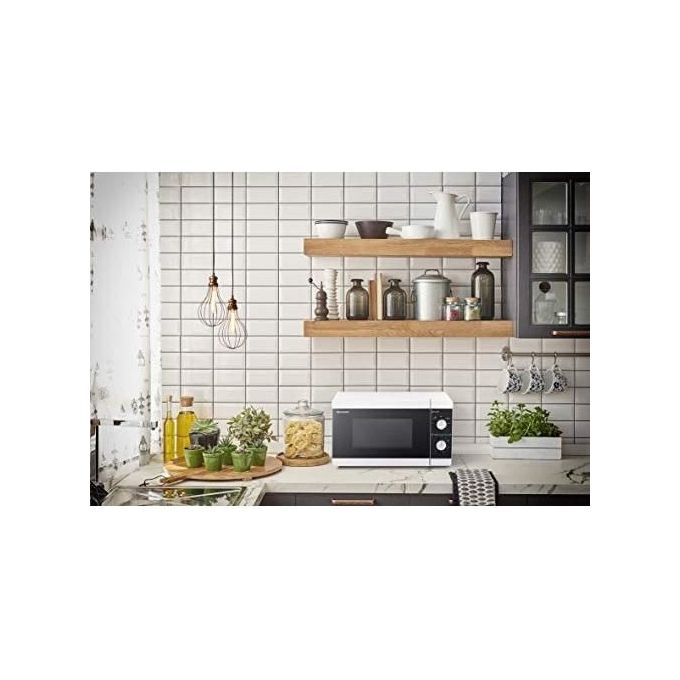 Sharp YC-MS01EW Forno a Microonde Capacita' 20 Litri Potenza 800W Controllo Meccanico Bianco